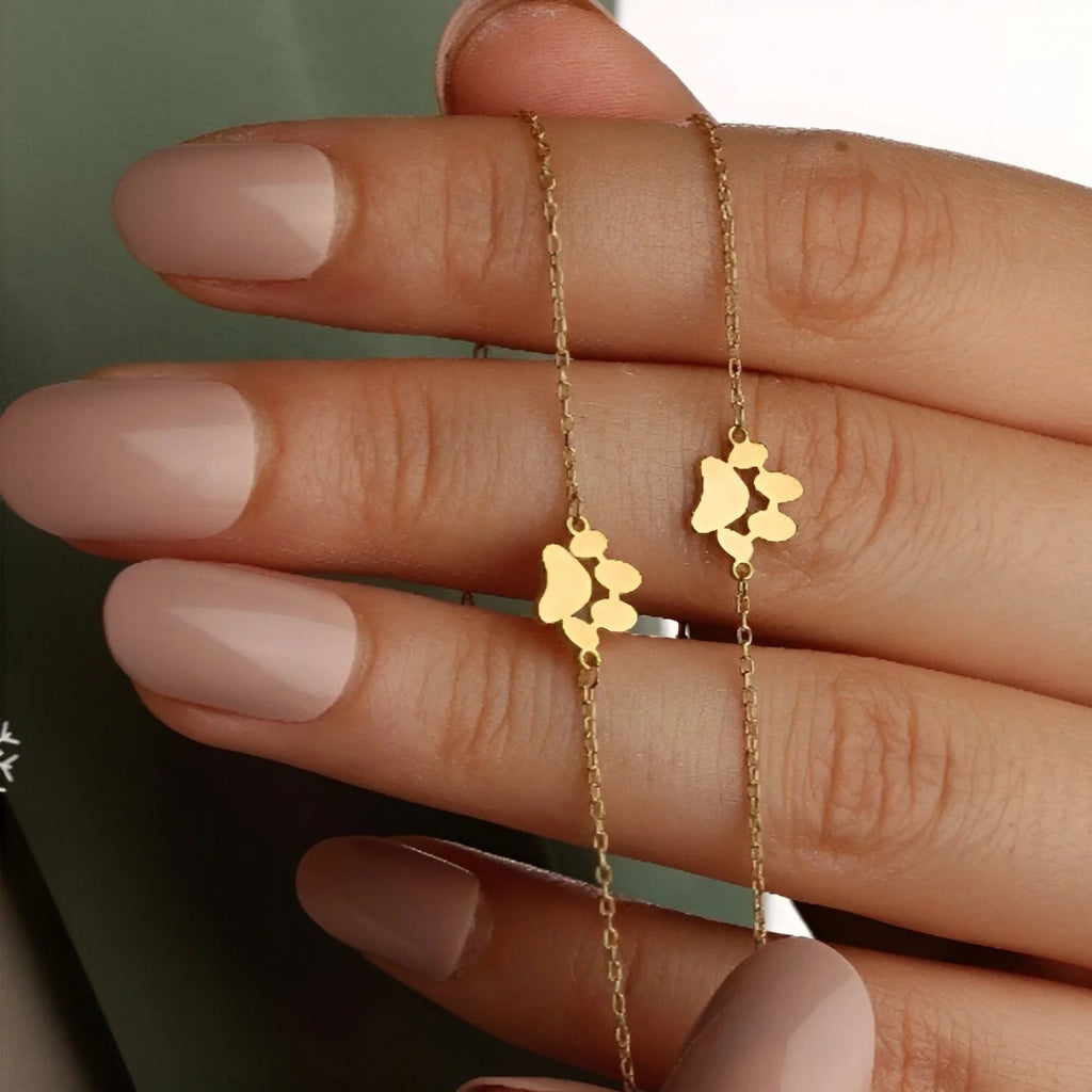 Pulsera huella personalizada de acero inoxidable unisex, modelo Tinou — foto 7